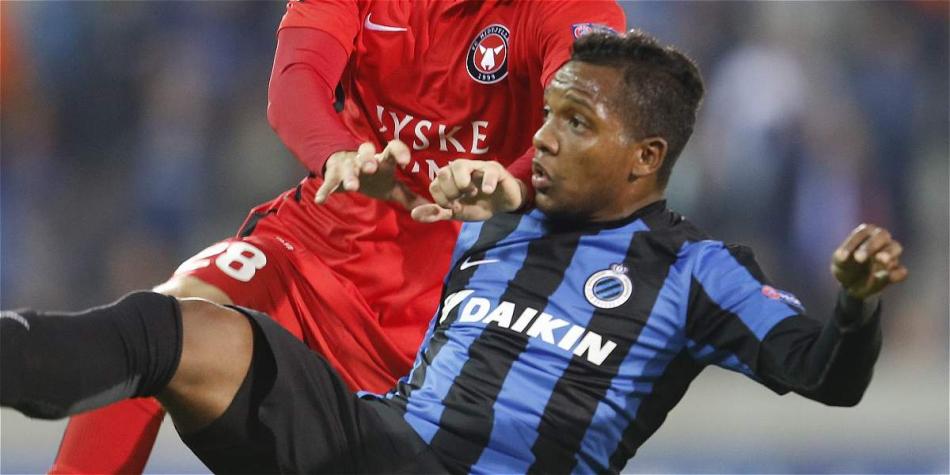 José Izquierdo, jugador del Brujas de Bélgica.