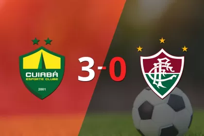 Cuiabá le pasó por encima 3-0 a Fluminense