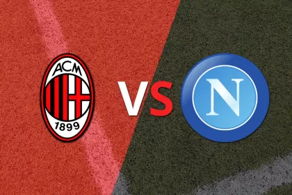 Milan vs Napoli se van al descanso con un marcador 1-0