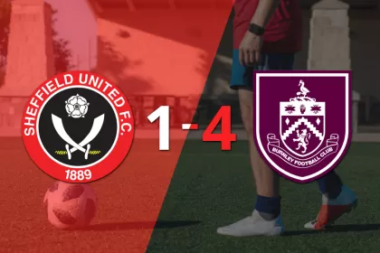 Burnley aplastó a Sheffield United con un 4 a 1