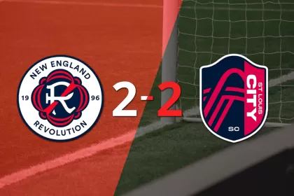 Vibrante 2-2 entre New England Revolution y St. Louis City
