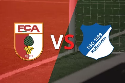 Se juega el segundo tiempo del empate en 0 entre Augsburg y Hoffenheim