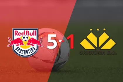 RB Bragantino fue imparable y goleó 5 a 1