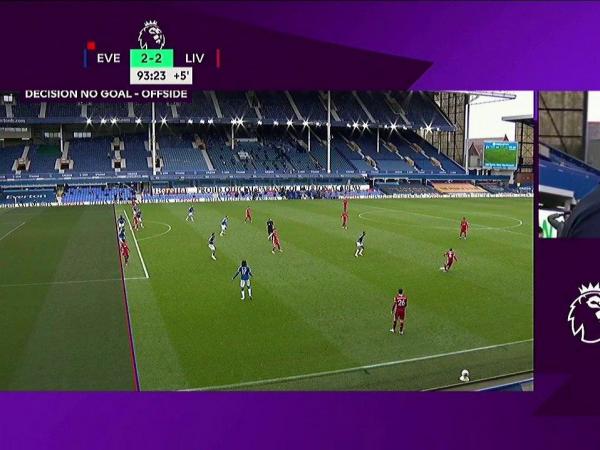VAR Everton vs Liverpool Gol (Video) Henderson Polémica ...