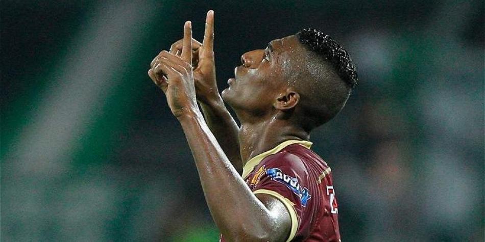 Sergio Mosquera anot&oacute; el primer gol de Tolima.