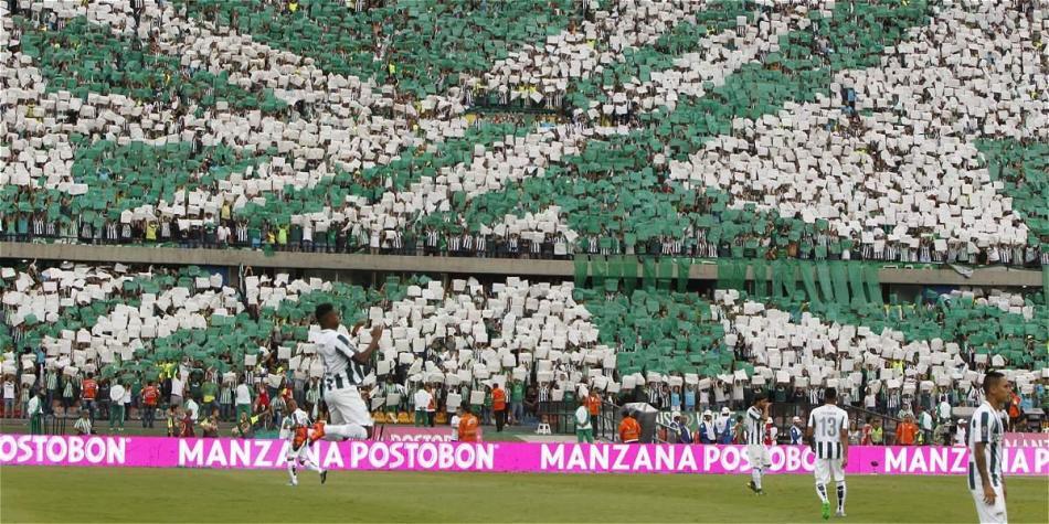 Los hinchas de Nacional están alegres por el buen momento de su equipo.