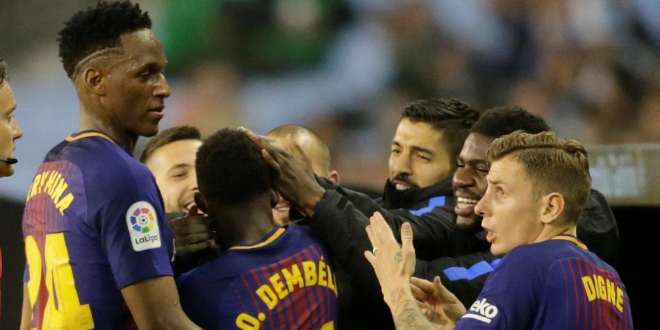 Barcelona vs Celta de Vigo Yerry Mina