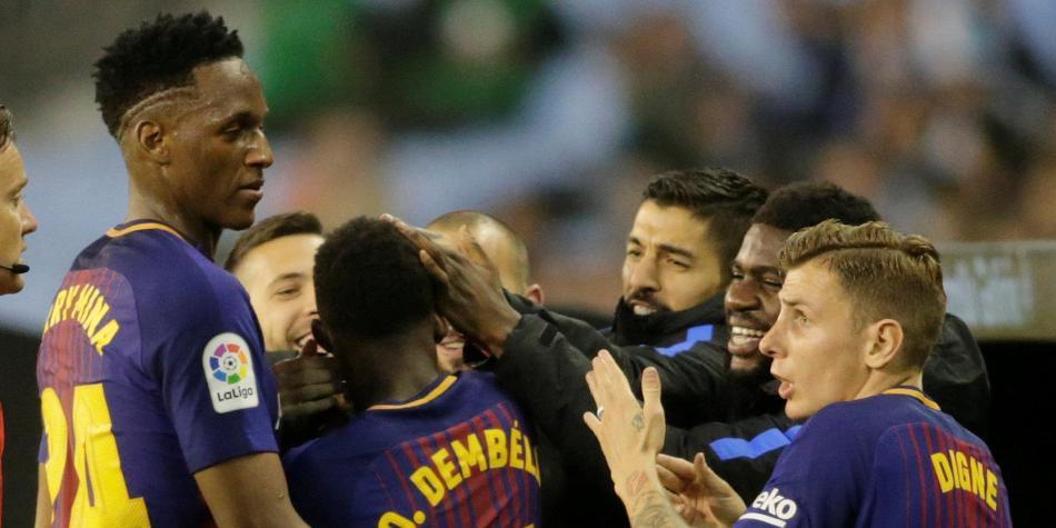 Barcelona vs Celta de Vigo Yerry Mina