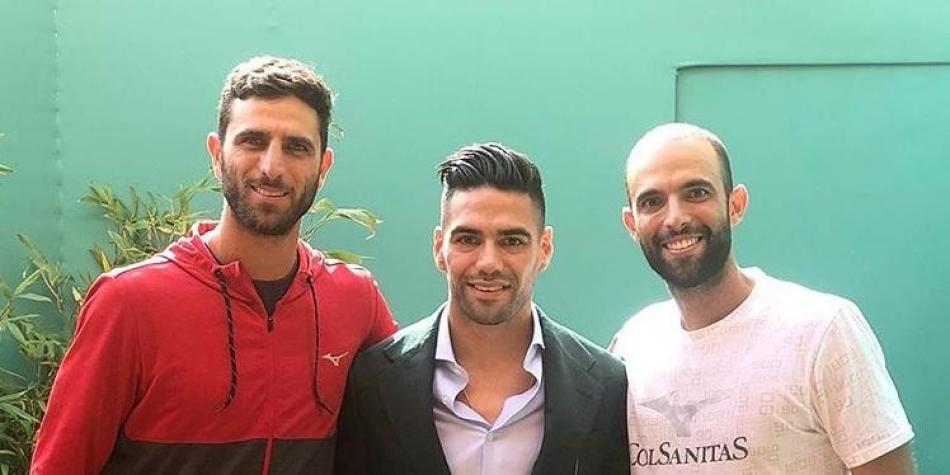 Falcao visitó a Farah y Cabal