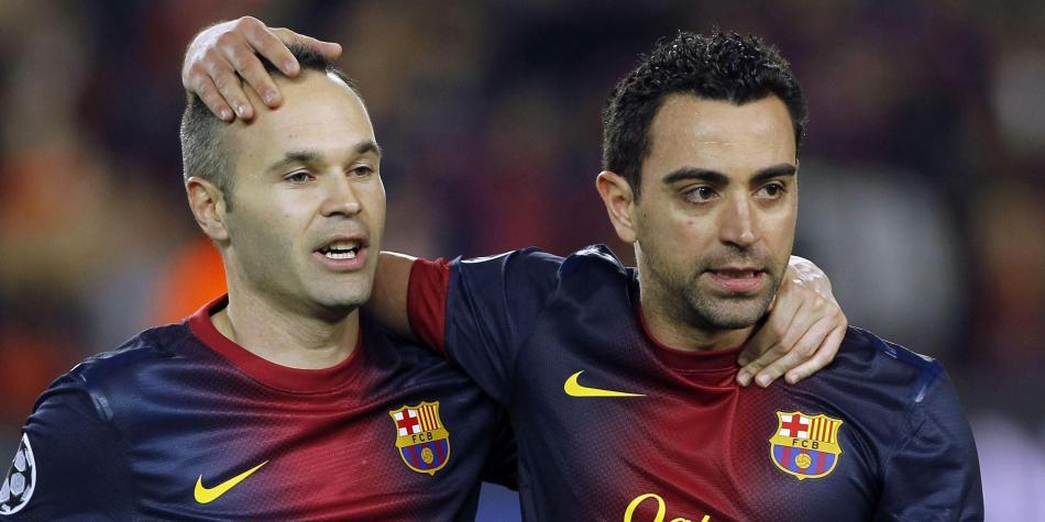 iniesta y xavi