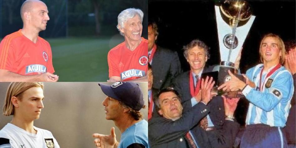 José Pékerman y Esteban Cambiasso