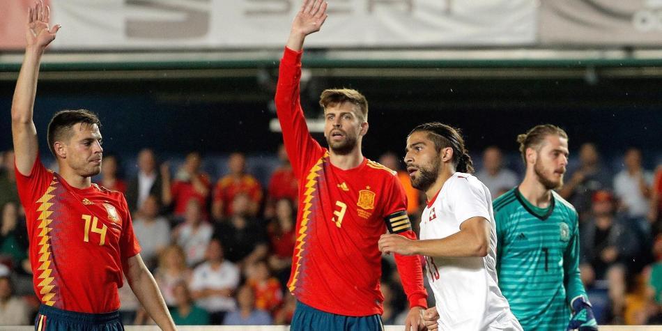 España vs Suiza amistoso previo al Mundial Rusia 2018