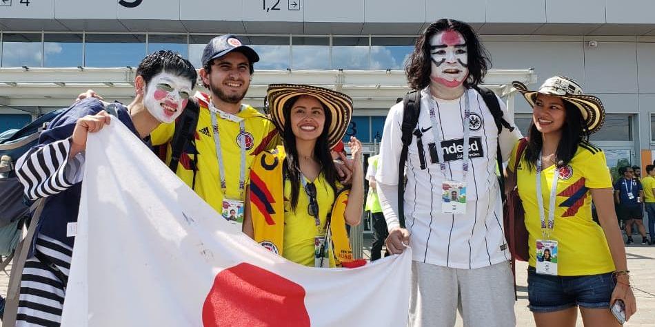 Ambiente Colombia vs Japón