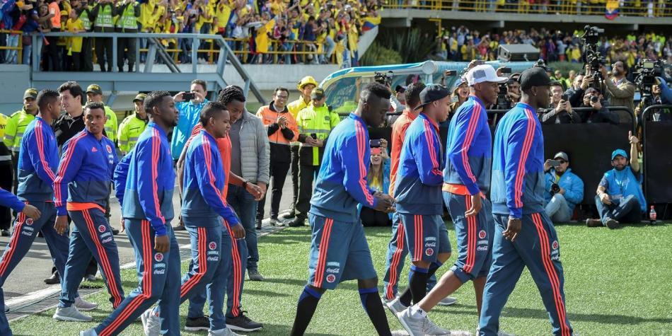 Recibimiento Selección Colombia