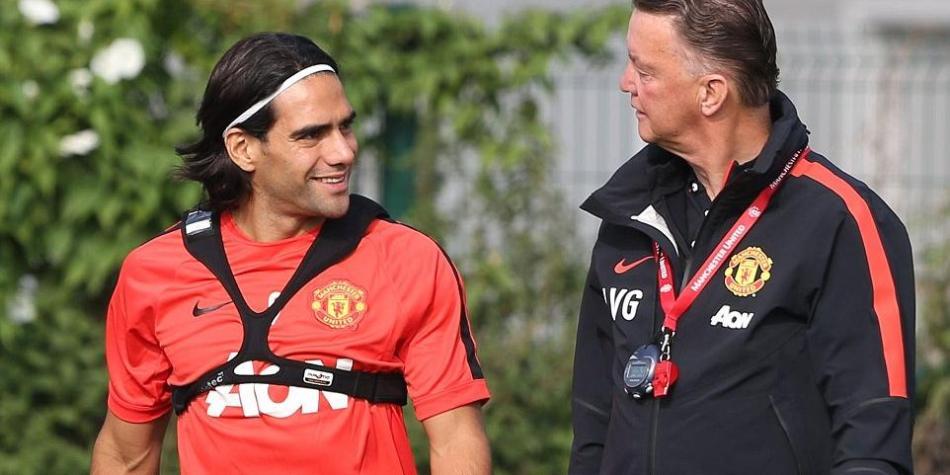 Falcao con Van Gaal