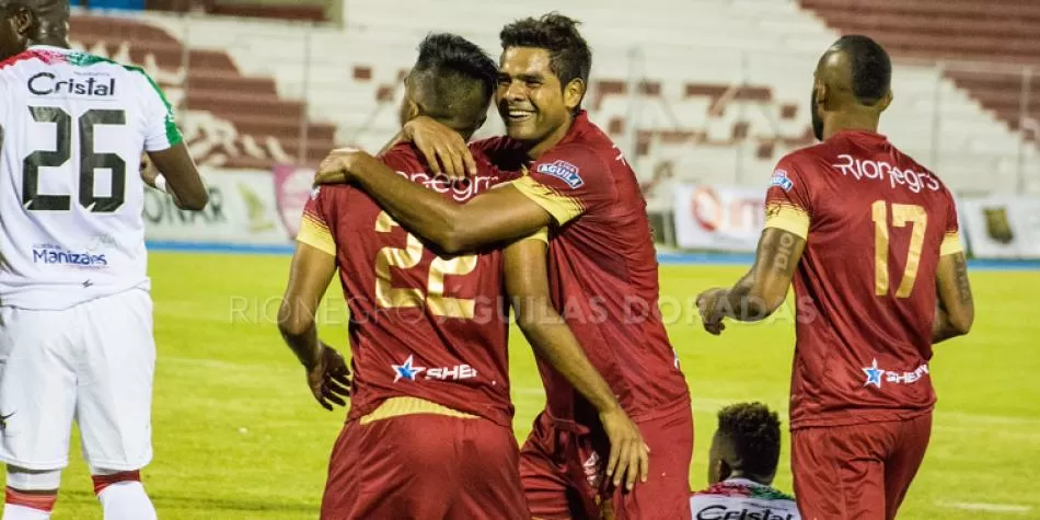 Celebración de Rionegro Águilas.