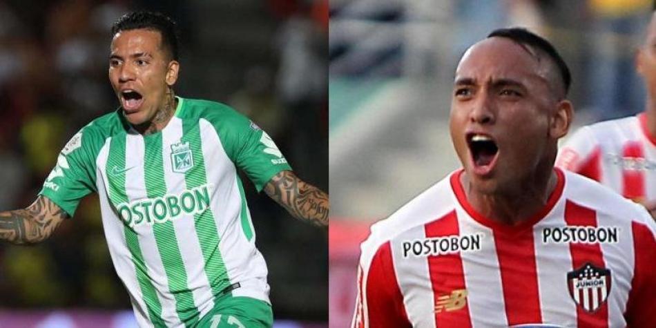 Dayro Moreno y Jarlan Barrera.
