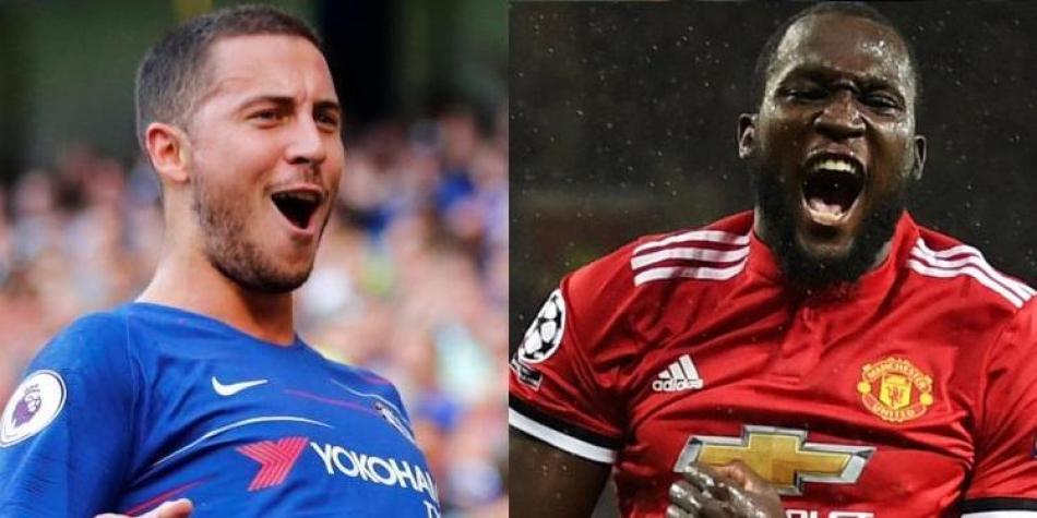 Eden Hazard y Romelu Lukaku.