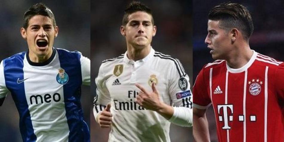 James ha jugado la Champions League con tres clubes diferentes