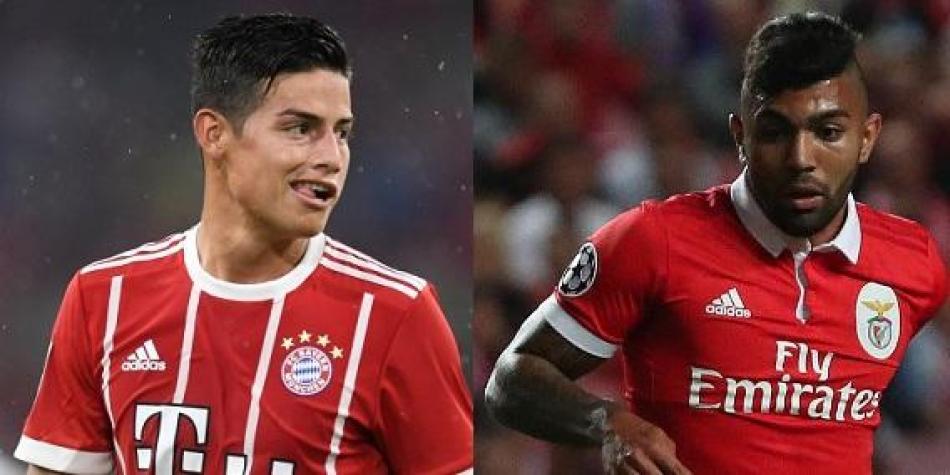 James Rodríguez y Gabriel Barbosa.