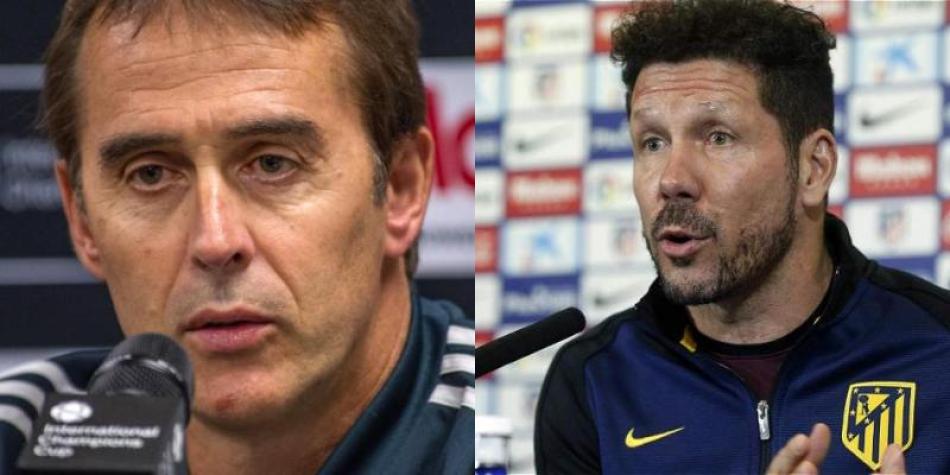 Julen Lopetegui y Diego Simeone