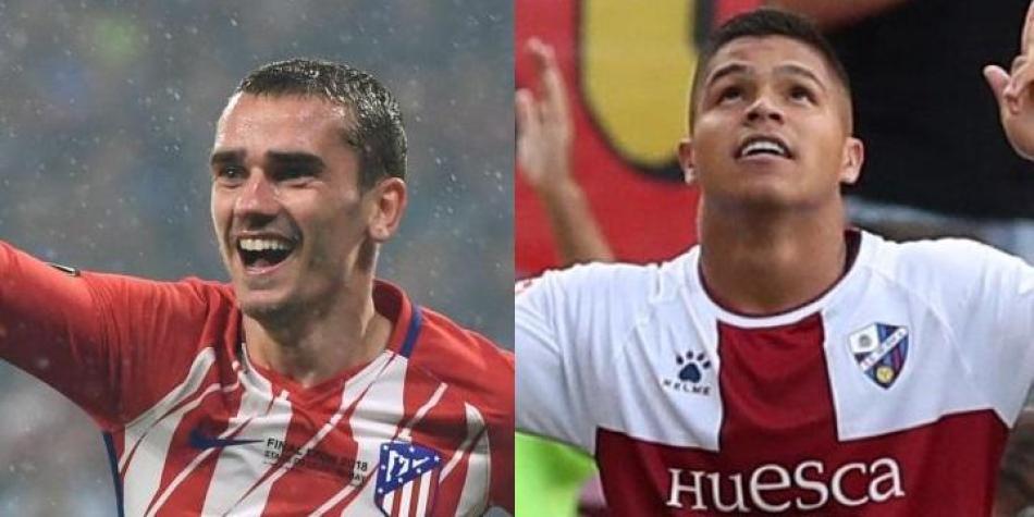Antoine Griezmann y Juan Camilo Hernández.