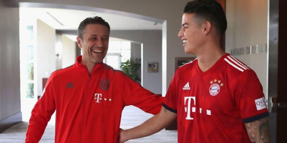 Niko Kovac y James Rodríguez