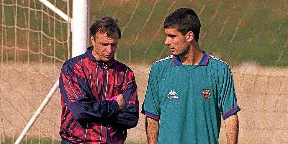Guardiola y Cruyff