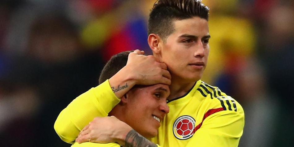 James Rodríguez y Juan Fernando Quintero