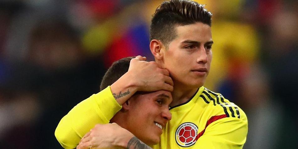 James Rodríguez y Juan Fernando Quintero
