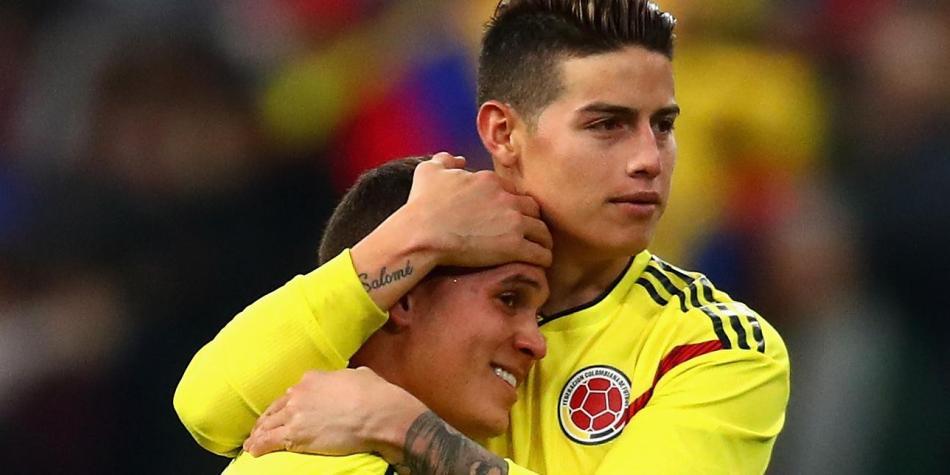 James Rodríguez y Juan Fernando Quintero