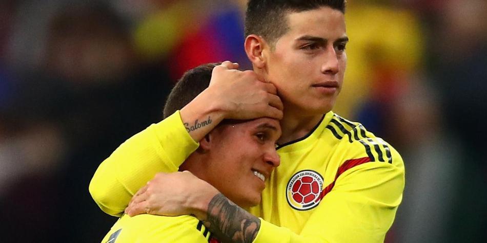 James Rodríguez y Juan Fernando Quintero
