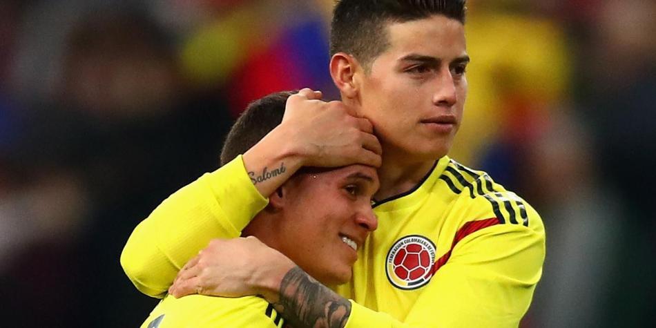 James Rodríguez y Juan Fernando Quintero