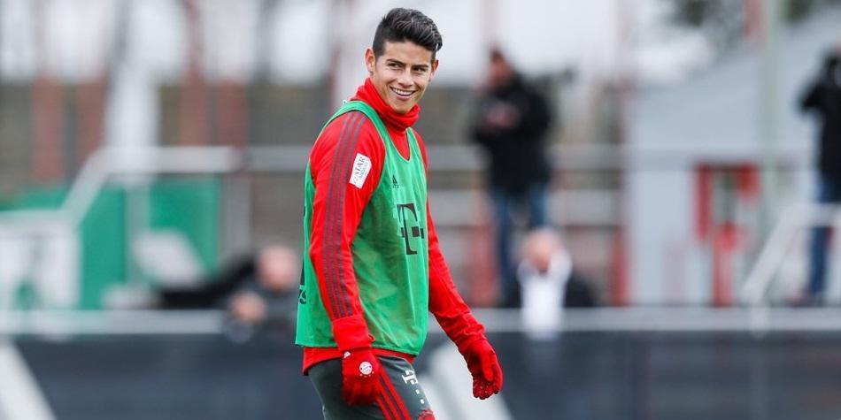 James Rodríguez entrenamiento Bayern Múnich