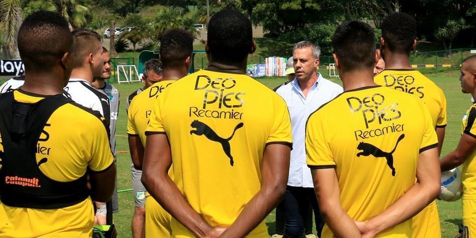 Lucas Pusineri primer día en Deportivo Cali
