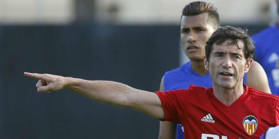 Jeison Murillo y DT de Valencia