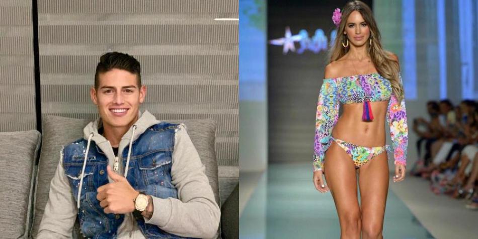 James Rodríguez y Shannon de Lima