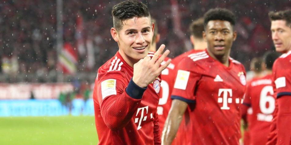 James tres goles