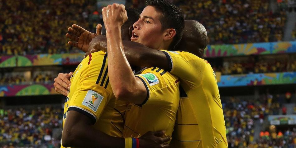 James gol a Japón