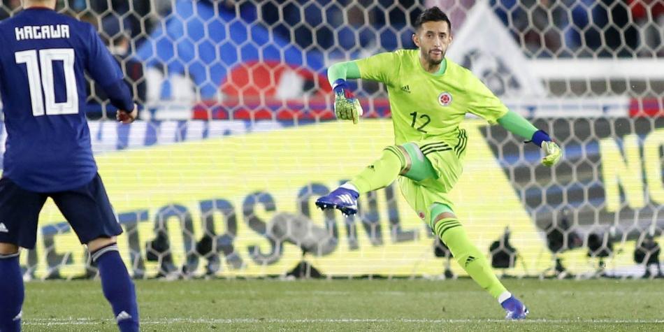 Camilo Vargas en Colombia vs Japón