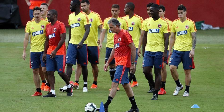 Selección Colombia entrenamiento