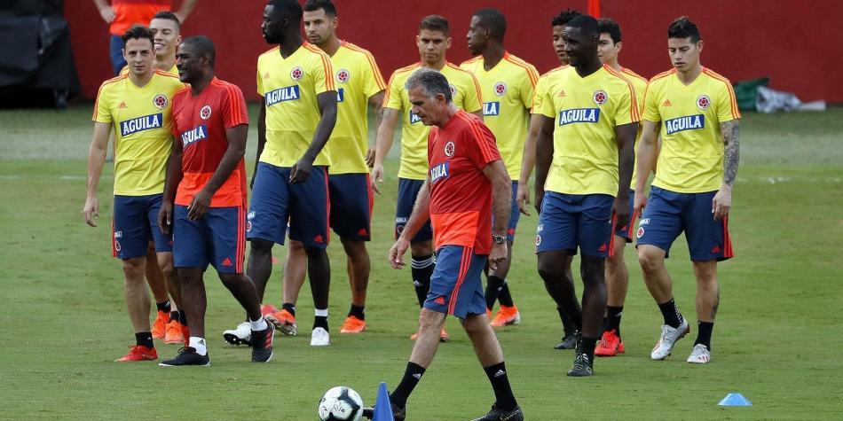 Selección Colombia entrenamiento