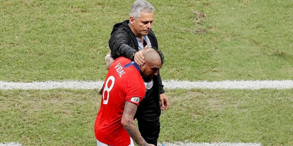 Arturo Vidal y Reinaldo Rueda