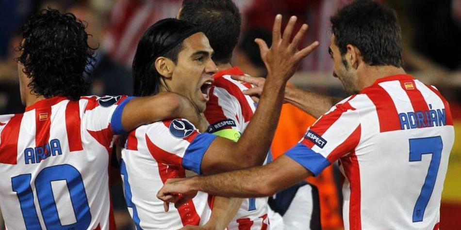 Falcao y Arda Turan en Atlético