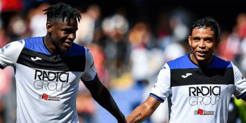 Duván Zapata y Luis Muriel Atalanta