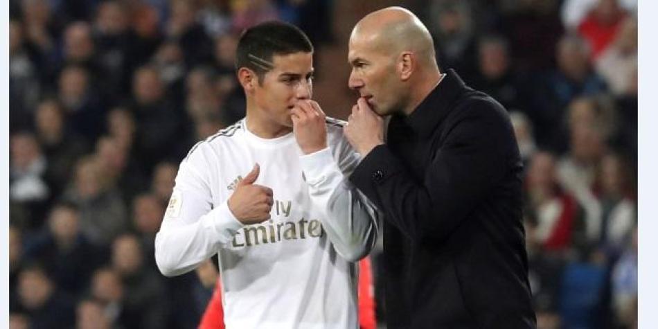 James Rodríguez y Zidane
