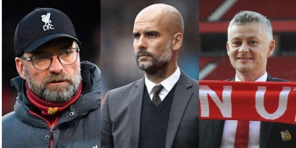 Klopp Guardiola Solskjaer