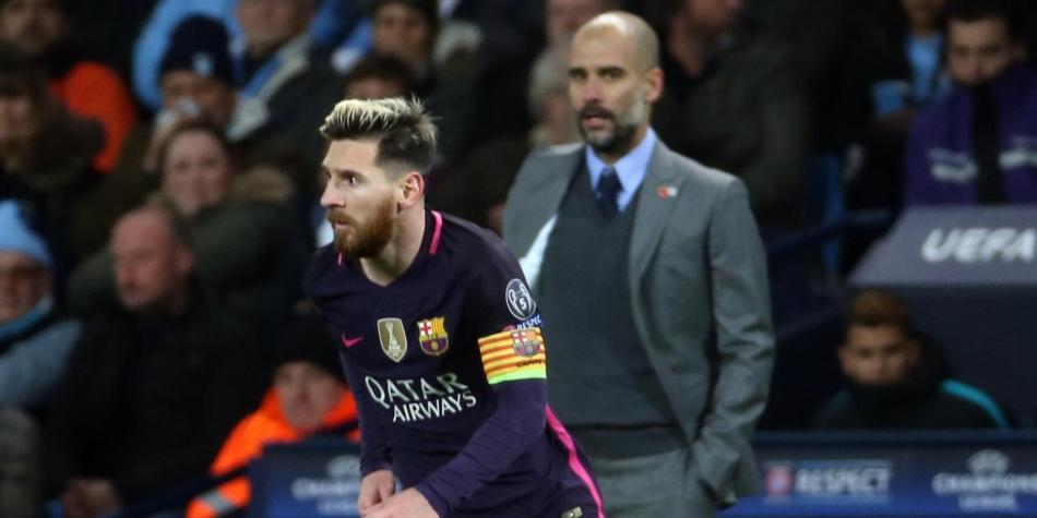 Pep Guardiola y Lionel Messi