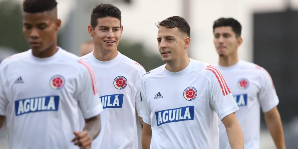 James Rodríguez y Santiago Arias