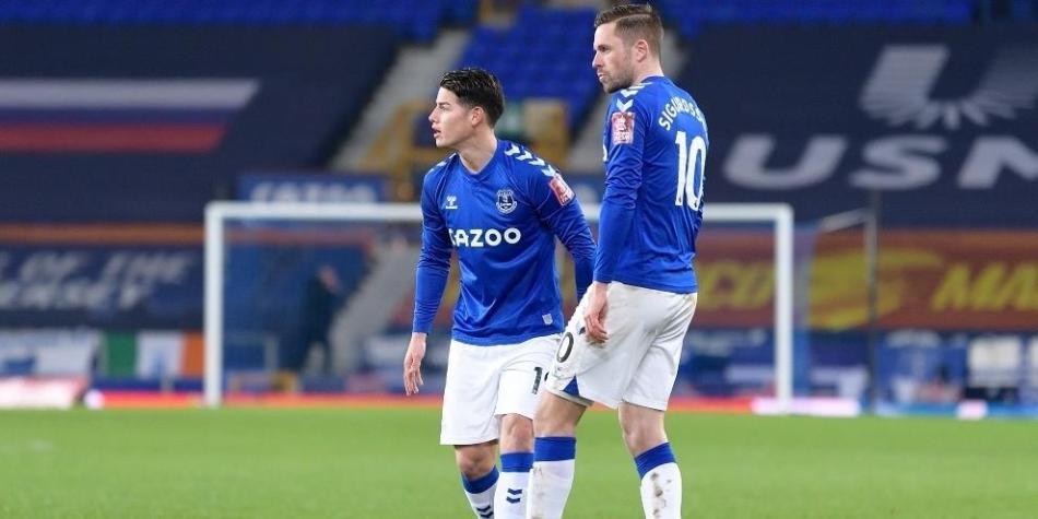 James Rodríguez y Gylfi Sigurdsson